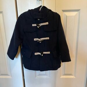 GAP Dark Blue Kids Pea Coat with Toggles